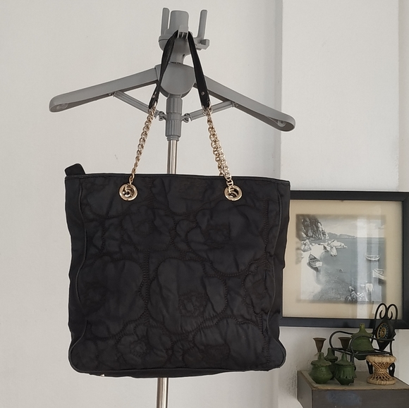 Kate Spade Quilted Nylon leather cherry Floral Tote Bag - Picture 6 of 14